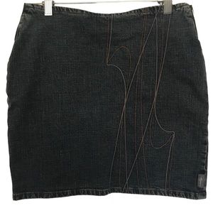 Oakley dark blue denim skirt
